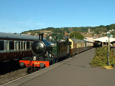 5542 at Minehead with the auto trailer