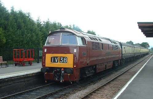D1010 with the Fish & Chips at Bishops Lydeard