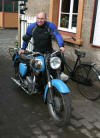 A vintage BSA motor bike at Williton