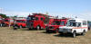 Fire engines and ambulances 