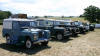 Land Rovers on parade 