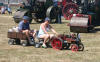 Miniature traction engine and trailer 