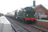 5542 waiting to leave Bishops Lydeard 