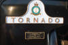 Tornado's nameplate 