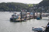 Ferries on the pontoon at Dartmouth 