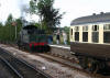 9351 coming on to her train at Williton