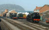 5224, 4160, D2133 and 41312 on Minehead loco