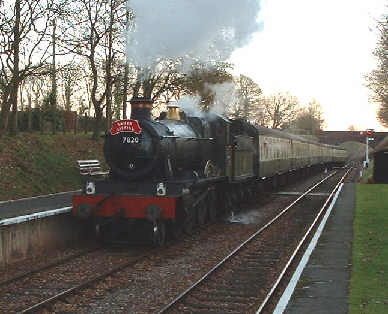 7820 with a Santa Special at Crowcombe Heathfield