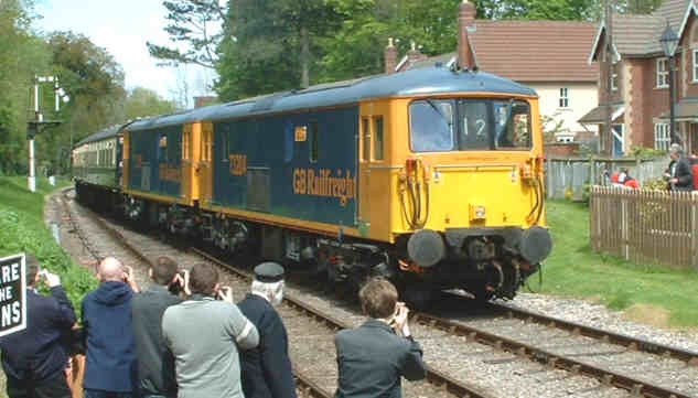 73204 and 73205 at Crowcombe
