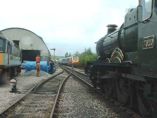 D7523, 7820 and Somerset Voyager at Williton