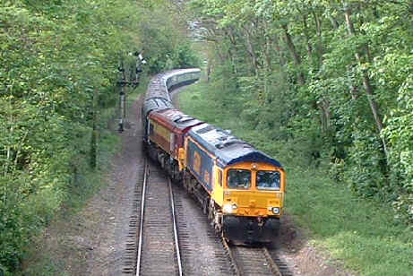 66716 leading 59204 into Bishops Lydeard