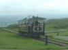 Great Orme tram nears the summit