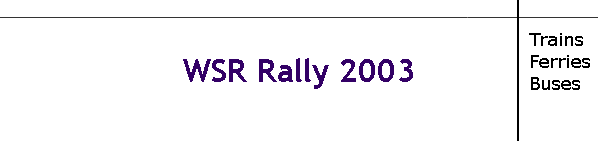 WSR Rally 2003