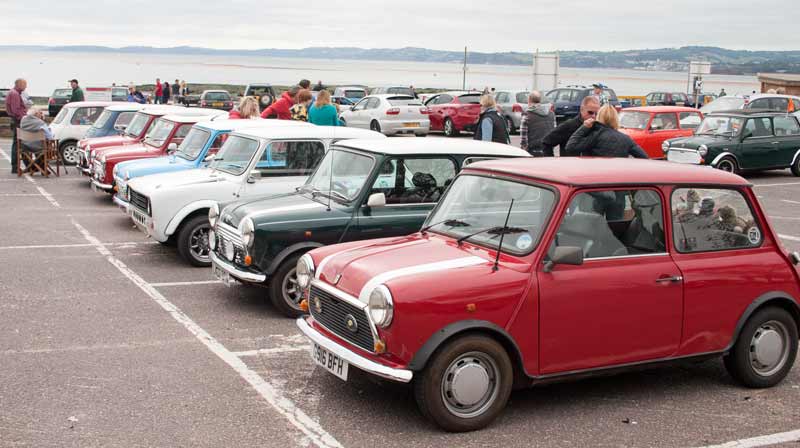Variety of Minis in car park 