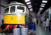 Class 33 D6575 in the DEPG's workshops at Williton.  