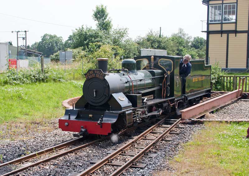 No. 7 moves off the turntable 