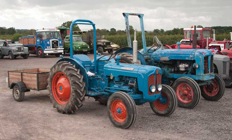 2 Fordson tractors. 