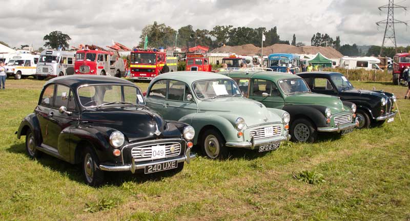 Morris Minors and an Austin A35 