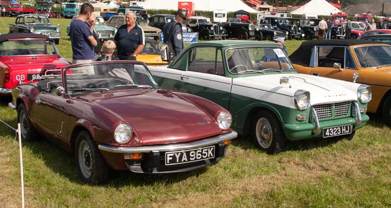 Triumph Herald Coupe and Spitfire