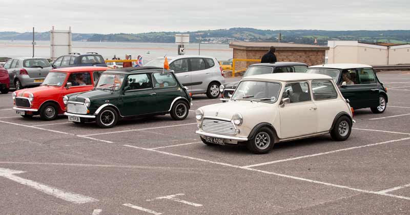 Variety of Minis in car park 